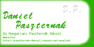 daniel paszternak business card